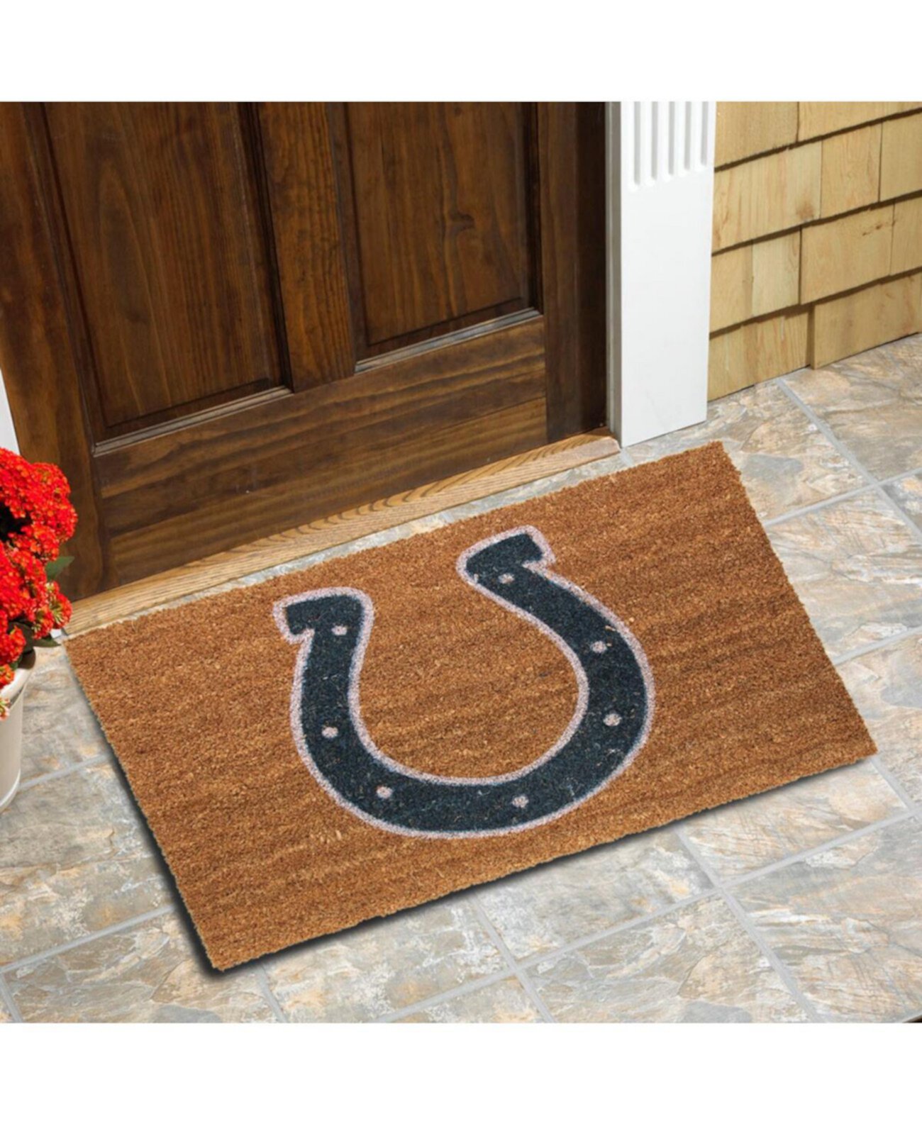 Коврик из кокосового волокна с логотипом Indianapolis Colts 19,5 x 30 дюймов Memory Company