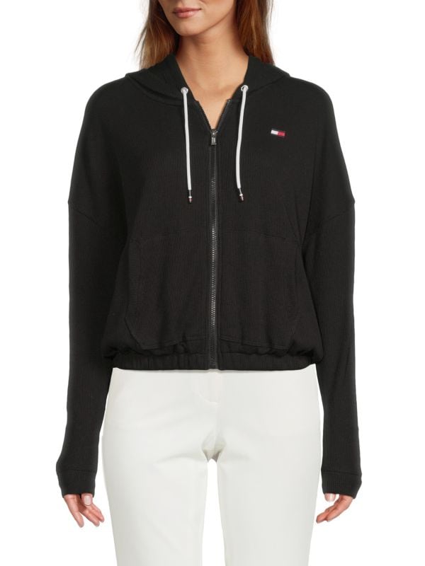 Женская Толстовка Tommy Hilfiger Sport Waffle Front Zip Tommy Hilfiger