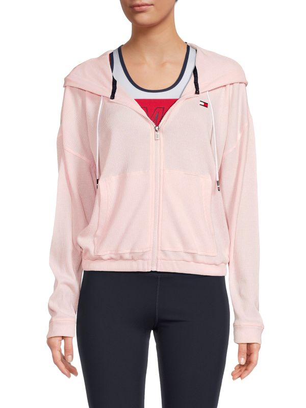 Женская Толстовка Tommy Hilfiger Sport Waffle Front Zip Tommy Hilfiger