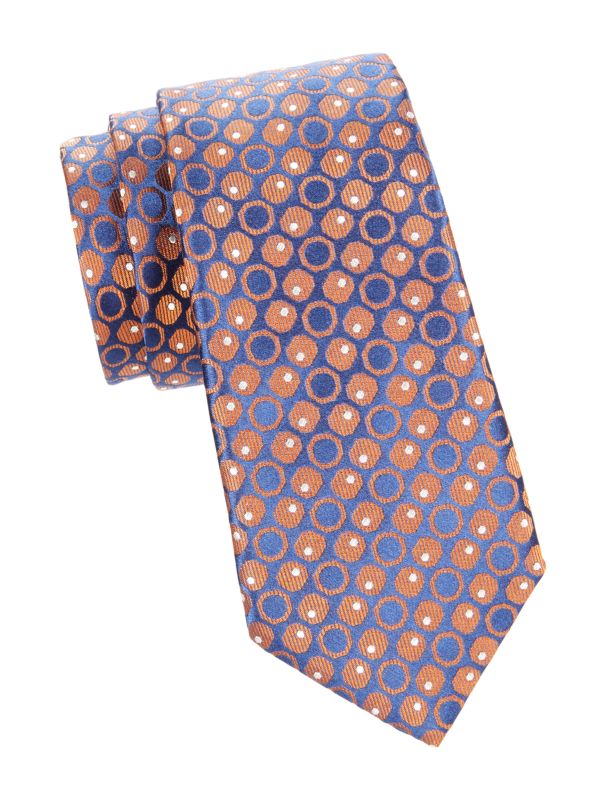 Галстук Canali Medallion Silk Jacquard Tie Canali