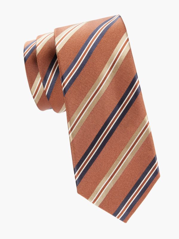 Галстук Canali Striped Silk Twill Canali