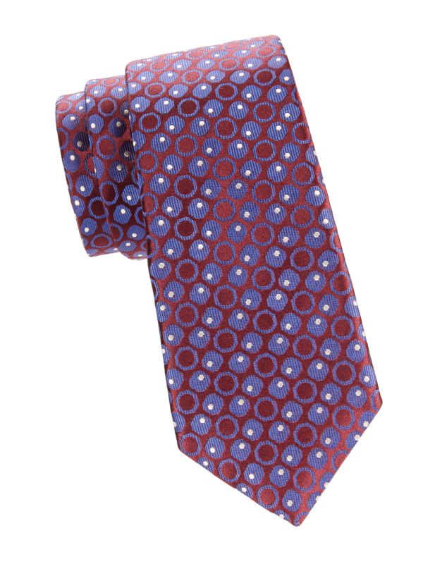 Галстук Canali Medallion Silk Jacquard Tie Canali