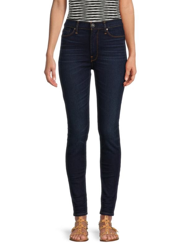 Женские Джинсы skinny Hudson Barbara High Rise Super Skinny Hudson Jeans