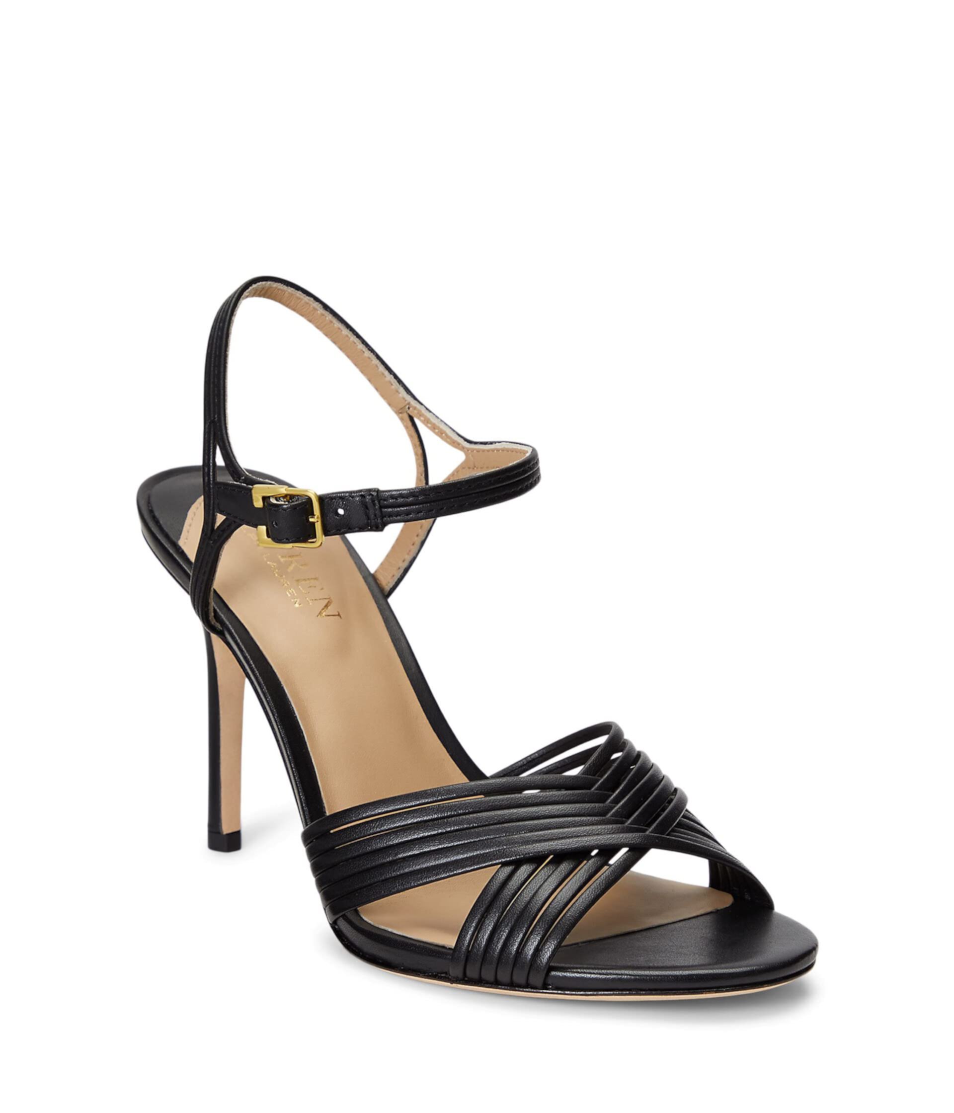 Madelaine Nappa Leather Sandal LAUREN Ralph Lauren