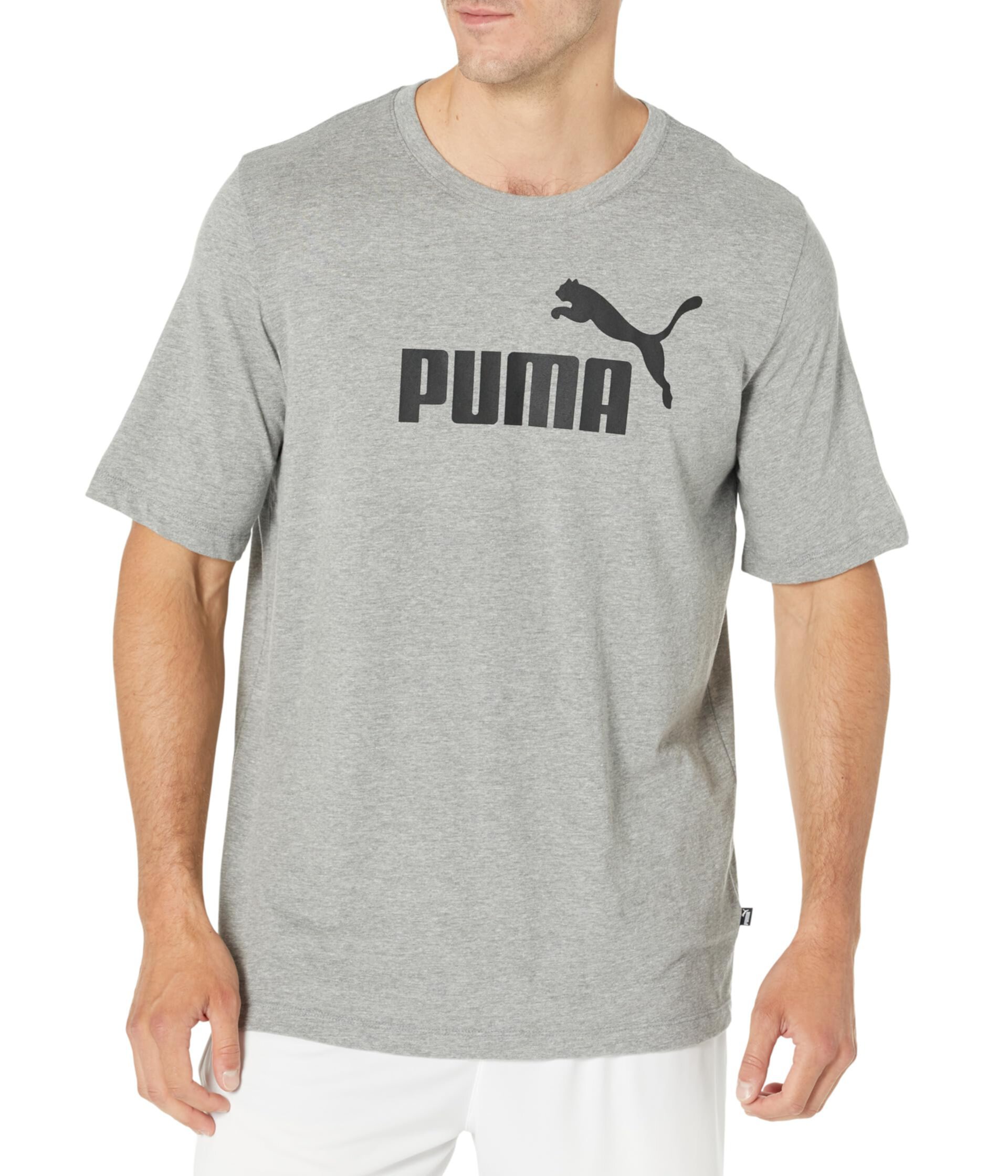 Мужская хлопковая футболка Big & Tall Essentials Logo от PUMA PUMA