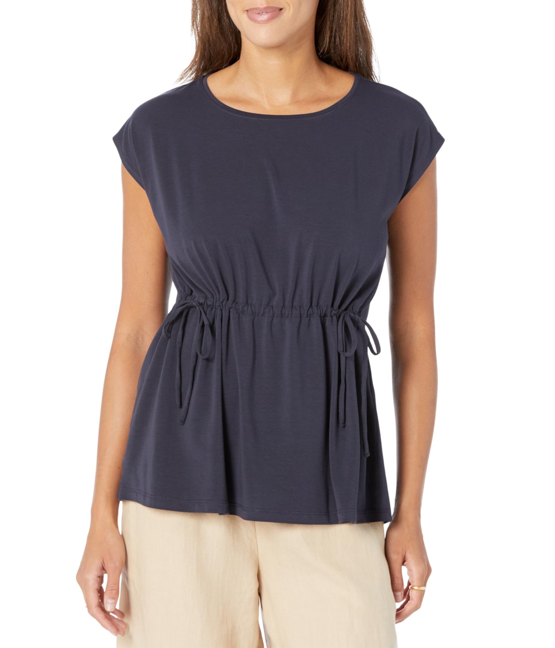 Женская Блузка Eileen Fisher Jewel Neck Box Top Eileen Fisher