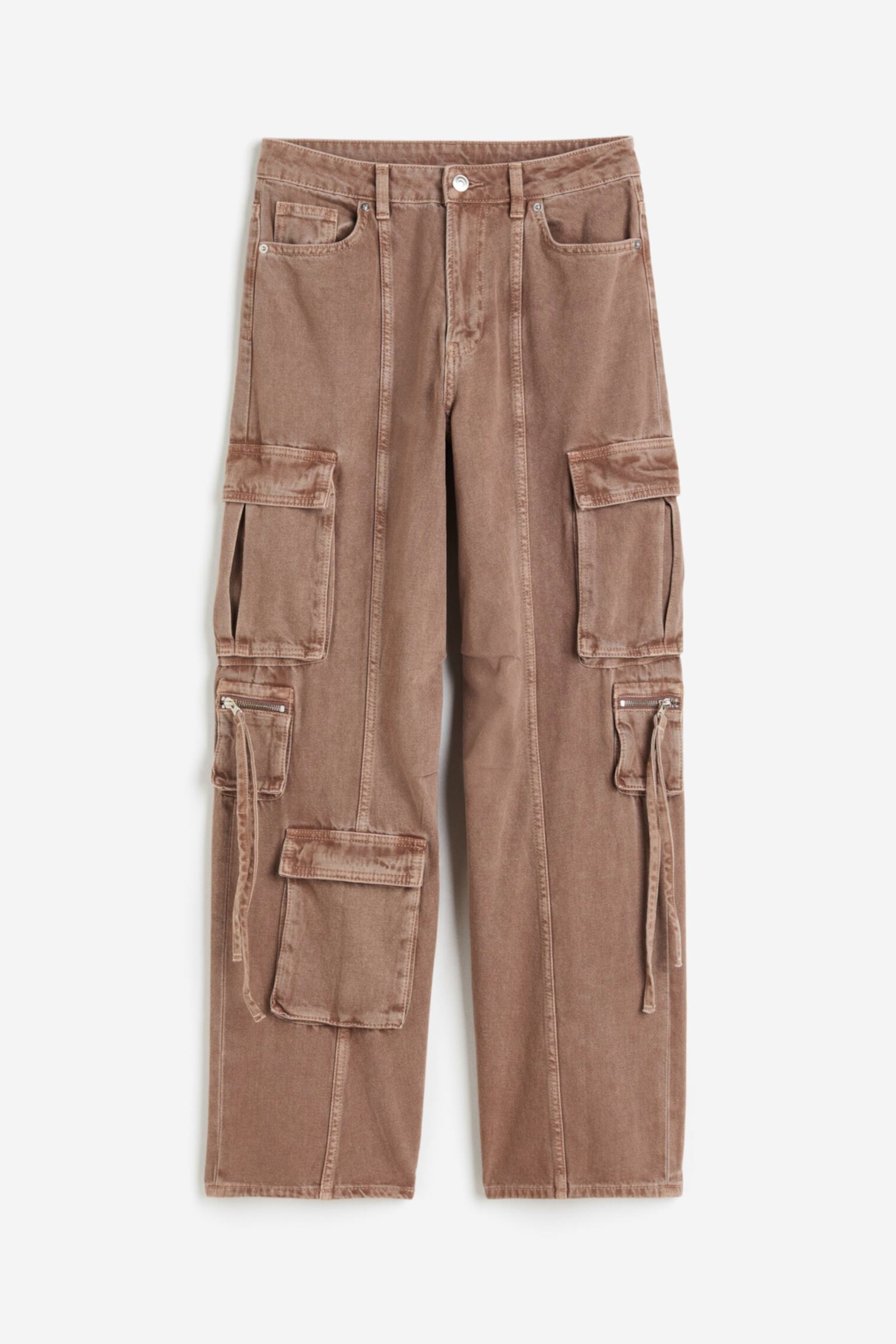 Широкие брюки карго H&M