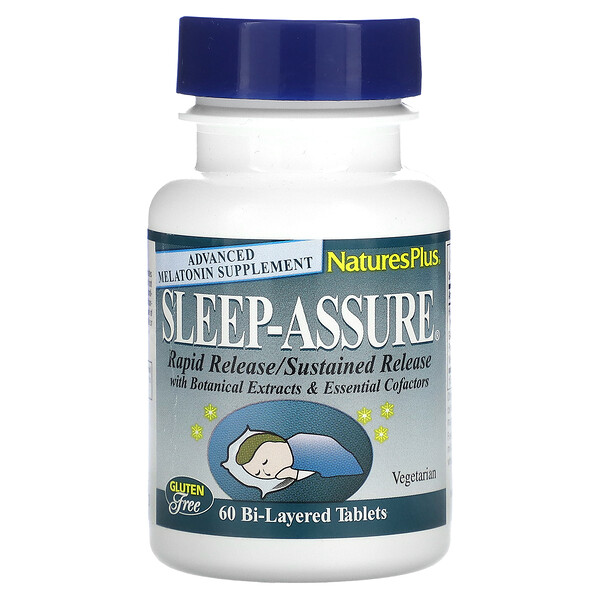 Sleep Assure, 60 двухслойных таблеток NaturesPlus