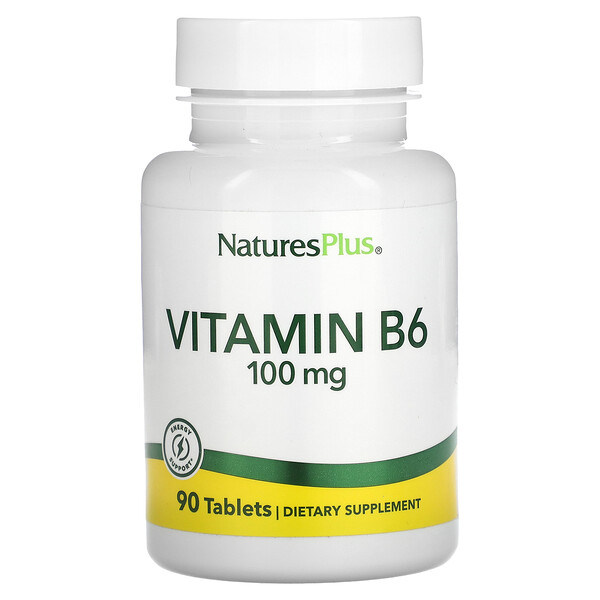 Витамин B-6, 100 мг, 90 таблеток NaturesPlus