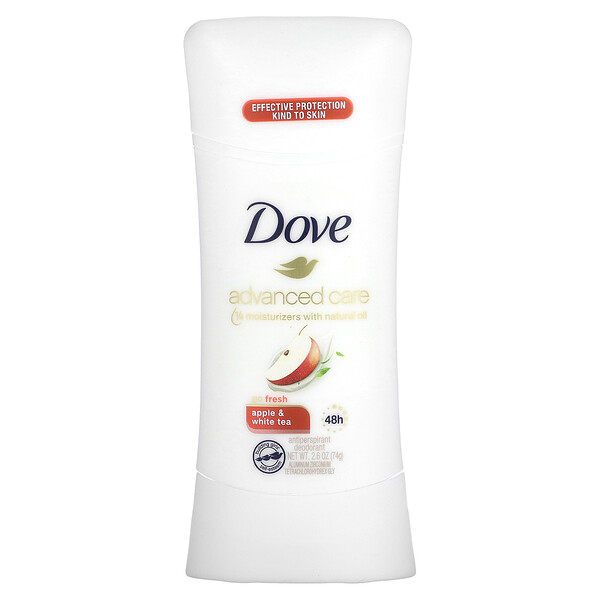 Advanced Care, Go Fresh, дезодорант-антиперспирант, яблоко и белый чай, 2,6 унции (74 г) Dove