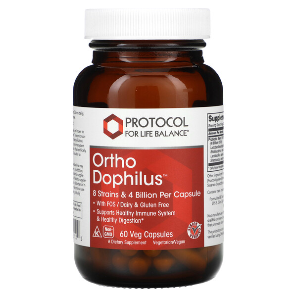 Орто Дофилус, 60 растительных капсул Protocol for Life Balance