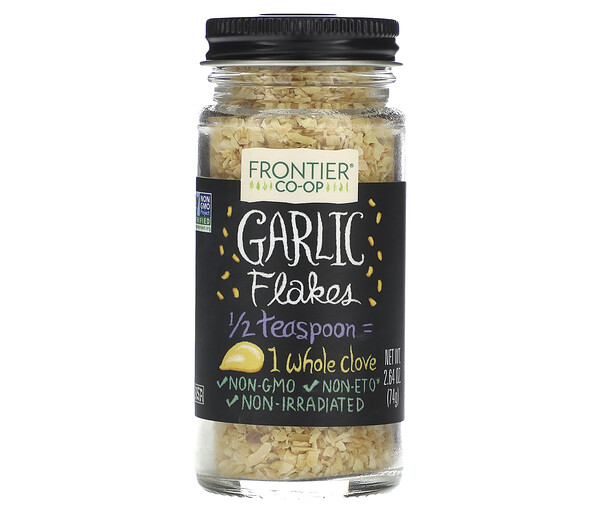 Garlic Flakes, 2.64 oz (74 g) Frontier Co-op