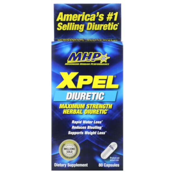 XPEL, Maximum Strength Herbal Diuretic, 80 Capsules (Капсулы) MHP