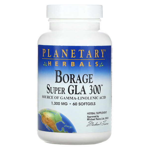 Бурачник Супер ГЛК 300, 1300 мг, 60 мягких таблеток Planetary Herbals