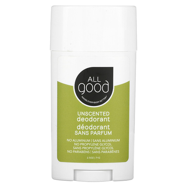 Дезодорант без запаха, 2,5 унции (71 г) All Good Products