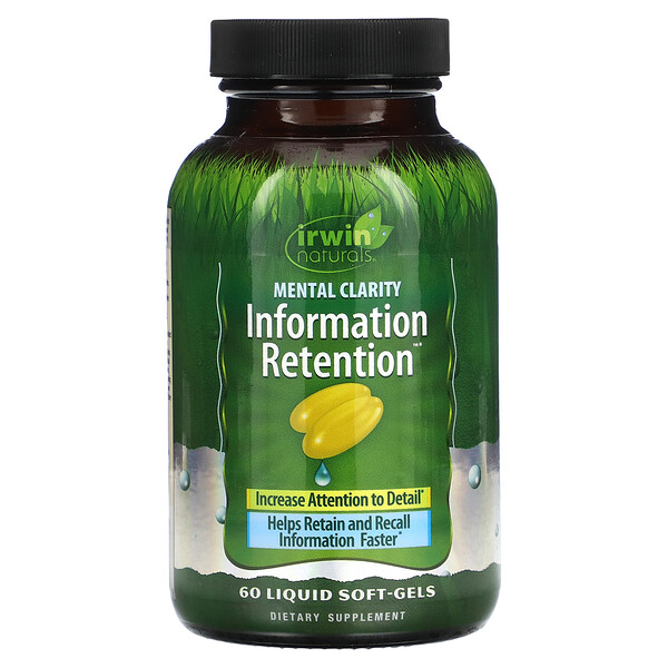 Metal Clarity Information Retention, 60 Liquid Soft-Gels (Жидкие мягкие капсулы) Irwin Naturals