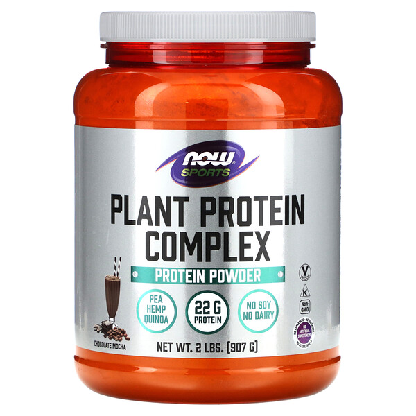 Растительный протеиновый комплекс, шоколадный мокко, 2 фунта (907 г) NOW Foods