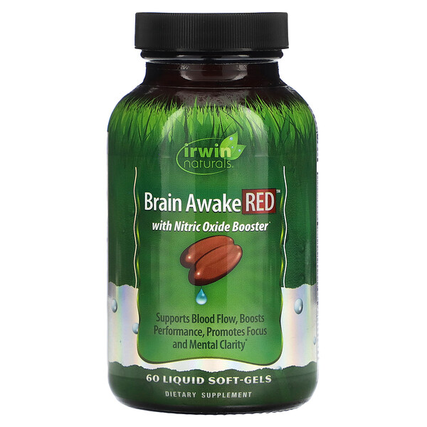 Brain Awake Red - 60 жидких капсул - Irwin Naturals Irwin Naturals