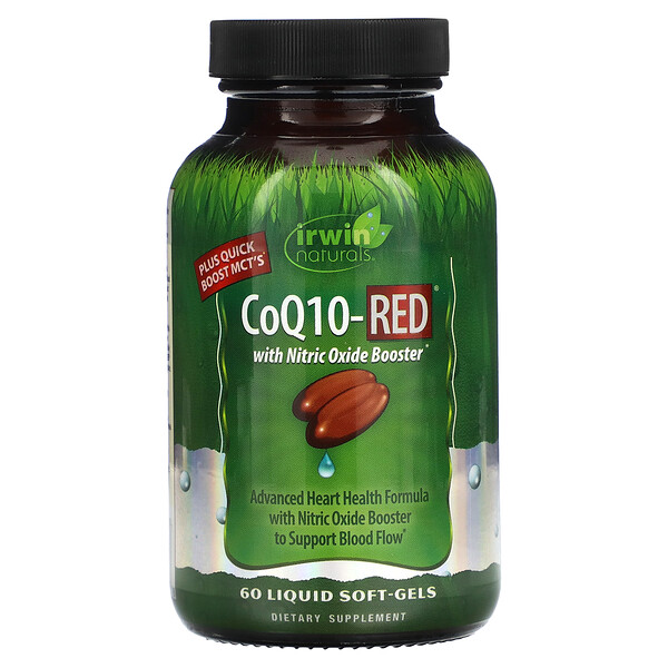 CoQ10-Red, 60 Liquid Soft-Gels (Жидкие мягкие капсулы) Irwin Naturals