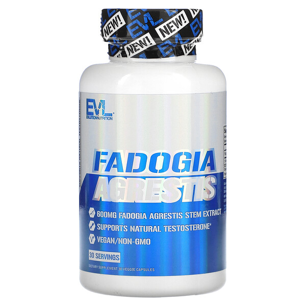 Fadogia Agrestis, 600 mg, 30 Veggie Capsules EVLution Nutrition