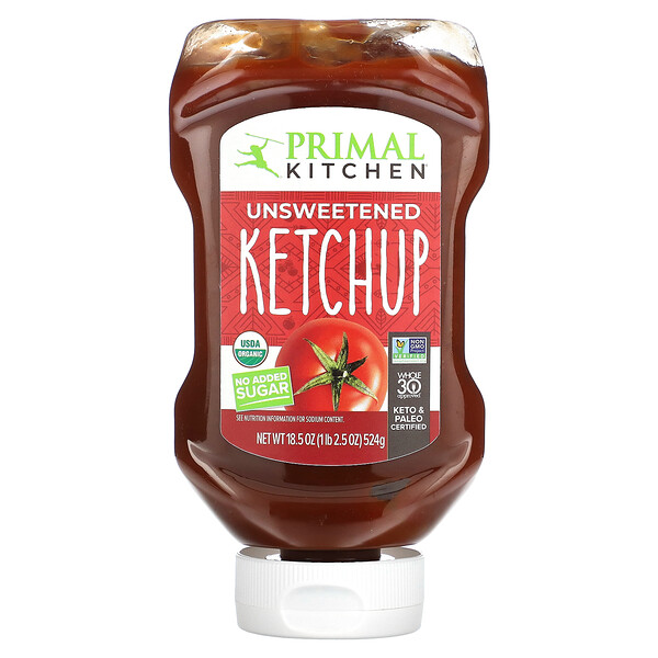 Unsweetened Ketchup, 18.5 oz (524 g) Primal Kitchen