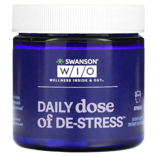 Ежедневная доза снятия стресса, 30 капсул Swanson WIO