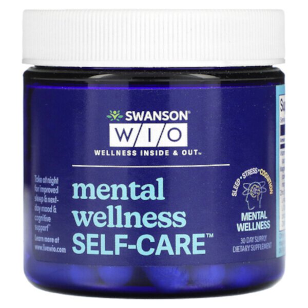 Уход за собой Mental Wellness, 30 капсул Swanson WIO