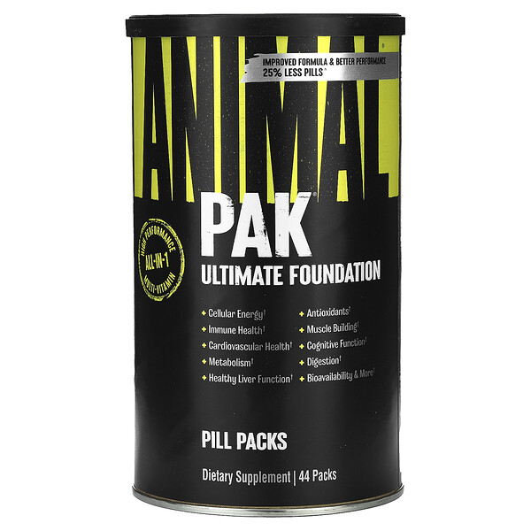 PAK, Основной Комплекс, 44 пакетика - Animal - Мультивитамины Animal