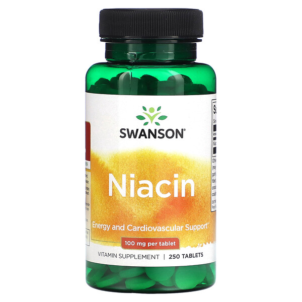 Ниацин - 100 мг - 250 таблеток - Swanson Swanson