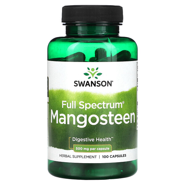 Мангостин Full Spectrum, 500 мг, 100 капсул Swanson