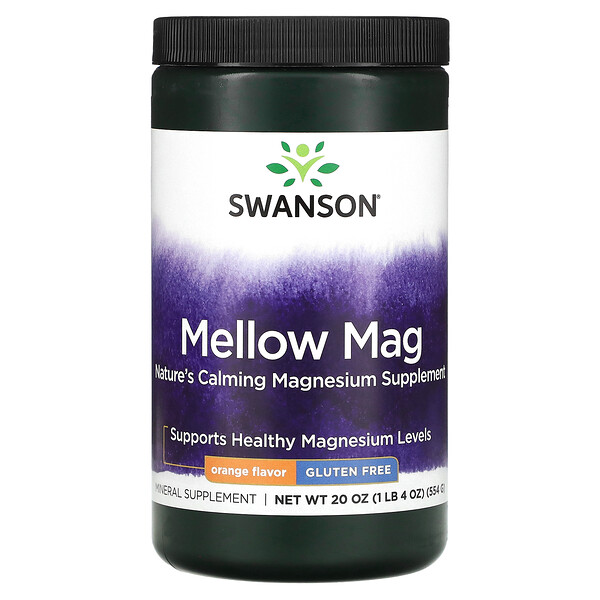 Mellow Mag, апельсин, 20 унций (554 г) Swanson