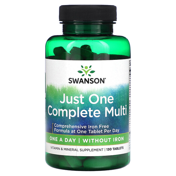 Just One Complete Multi, 130 таблеток - Swanson - Мультивитамины Swanson