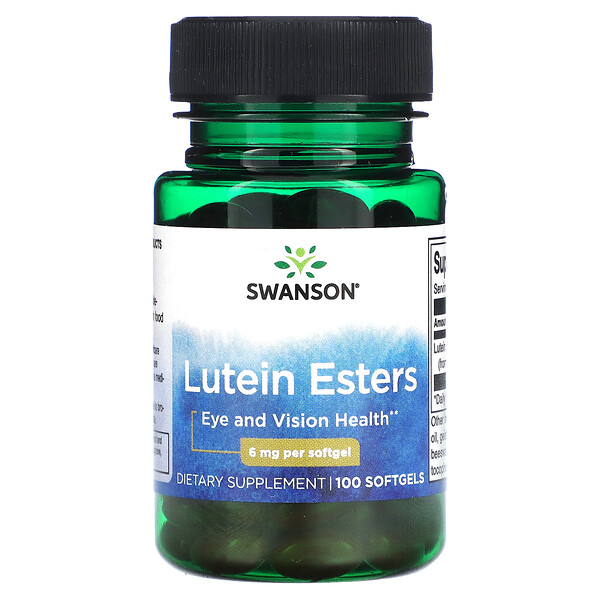 Лютеиновые эфиры - 6 мг - 100 мягких капсул - Swanson Swanson