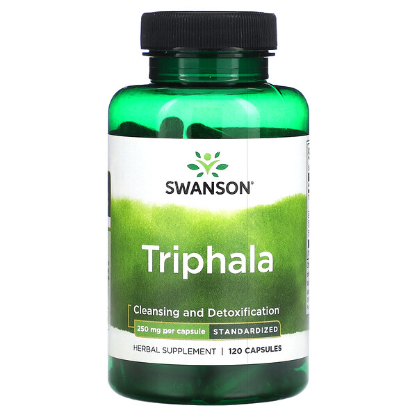 Triphala, Standardized, 250 mg, 120 Capsules Swanson