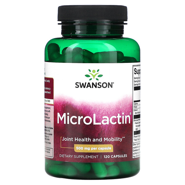МикроЛактин, 500 мг, 120 капсул Swanson