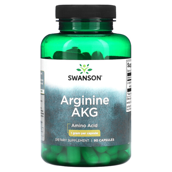 Arginine AKG - 1 г - 90 капсул - Swanson Swanson