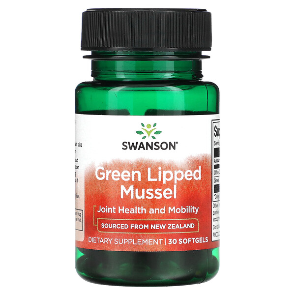 Green Lipped Mussel, 30 Softgels (Мягкие капсулы) Swanson