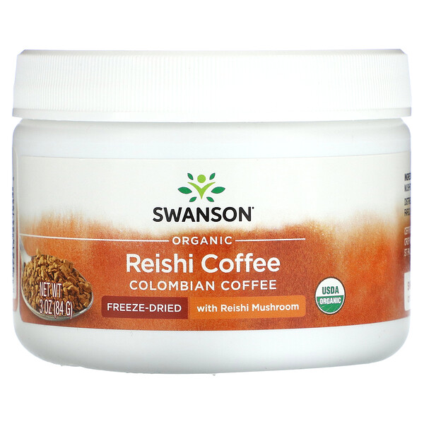 Organic Reishi Coffee, Colombian, 3 oz (84 g) Swanson