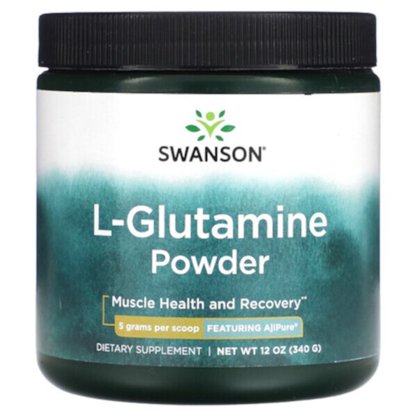 L-Glutamine Powder, 5 g, 12 oz (340 g) Swanson