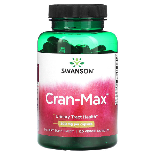 Кран-Макс, 500 мг, 120 растительных капсул Swanson