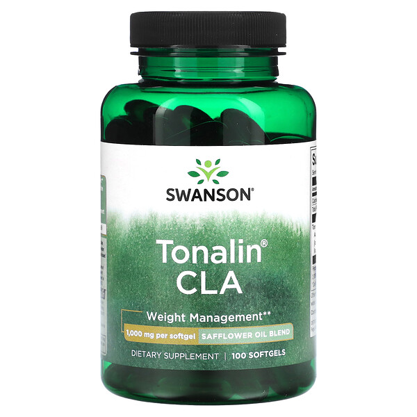 Тоналин CLA, 1000 мг, 100 мягких таблеток Swanson