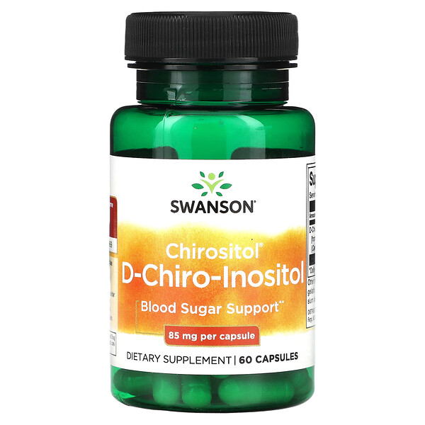 Chirositol D-Chiro-Inositol, 85 мг, 60 капсул - Swanson Swanson