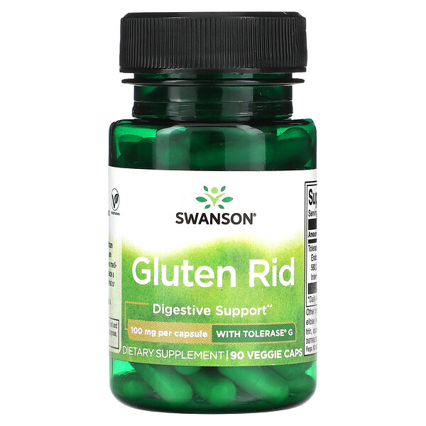 Gluten Rid с толеразой G, 100 мг, 90 растительных капсул Swanson
