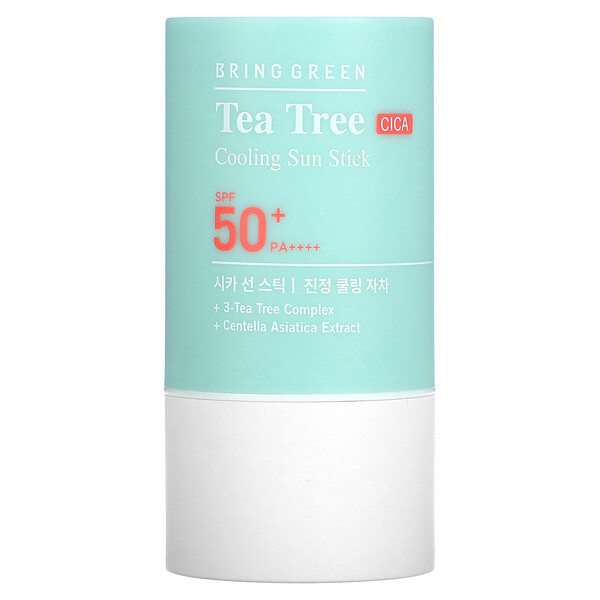 Охлаждающий солнцезащитный стик Tea Tree CICA, SPF 50+ PA++++, 0,77 унции (22 г) Bringgreen