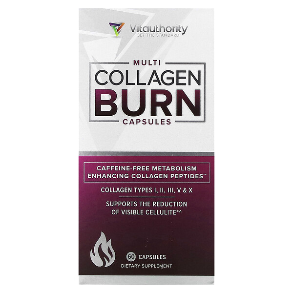 Multi Collagen Burn, 60 капсул Vitauthority