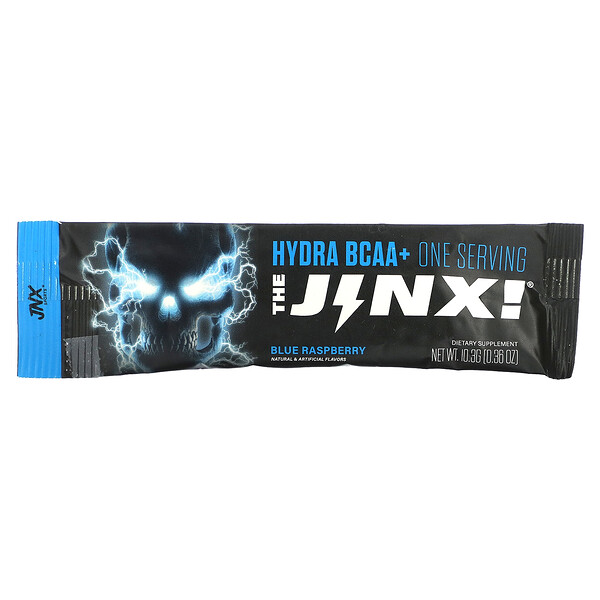 The Jinx, Hydra BCAA+, голубая малина, 1 стик, 0,36 унции (10,3 г) JNX Sports