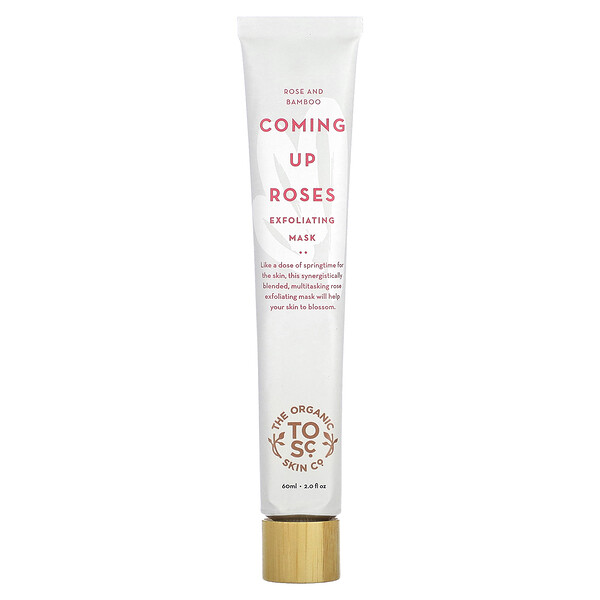 Отшелушивающая косметическая маска Coming Up Roses, роза и бамбук, 2 жидких унции (60 мл) The Organic Skin Co.