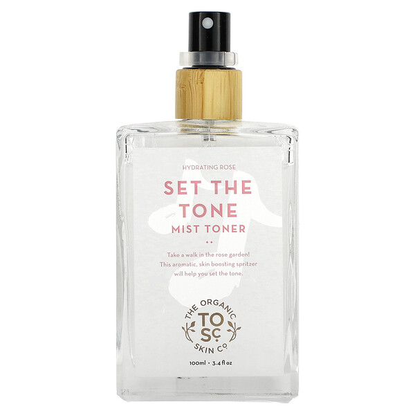 Set The Tone, Тоник-мист, увлажняющая роза, 3,4 жидких унции (100 мл) The Organic Skin Co.