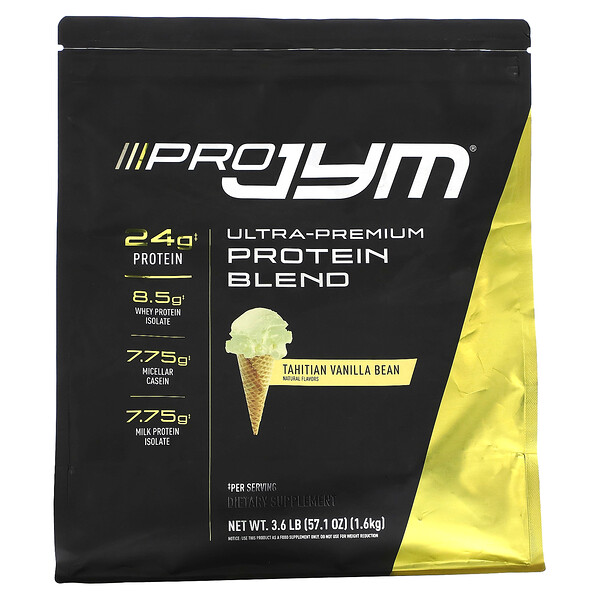 Протеиновая смесь ультра-премиум-класса, стручки таитянской ванили, 1,6 кг (3,6 фунта) JYM Supplement Science