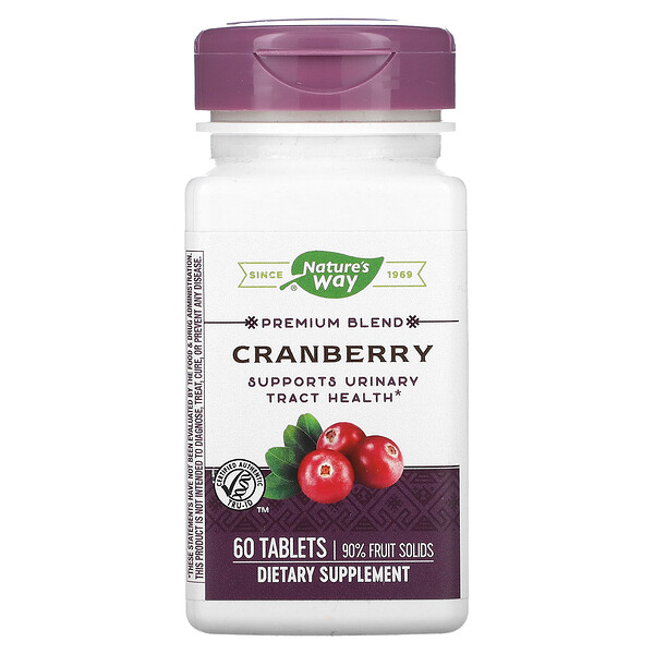 Cranberry, Premium Blend, 60 Tablets (Таблетки) Nature's Way